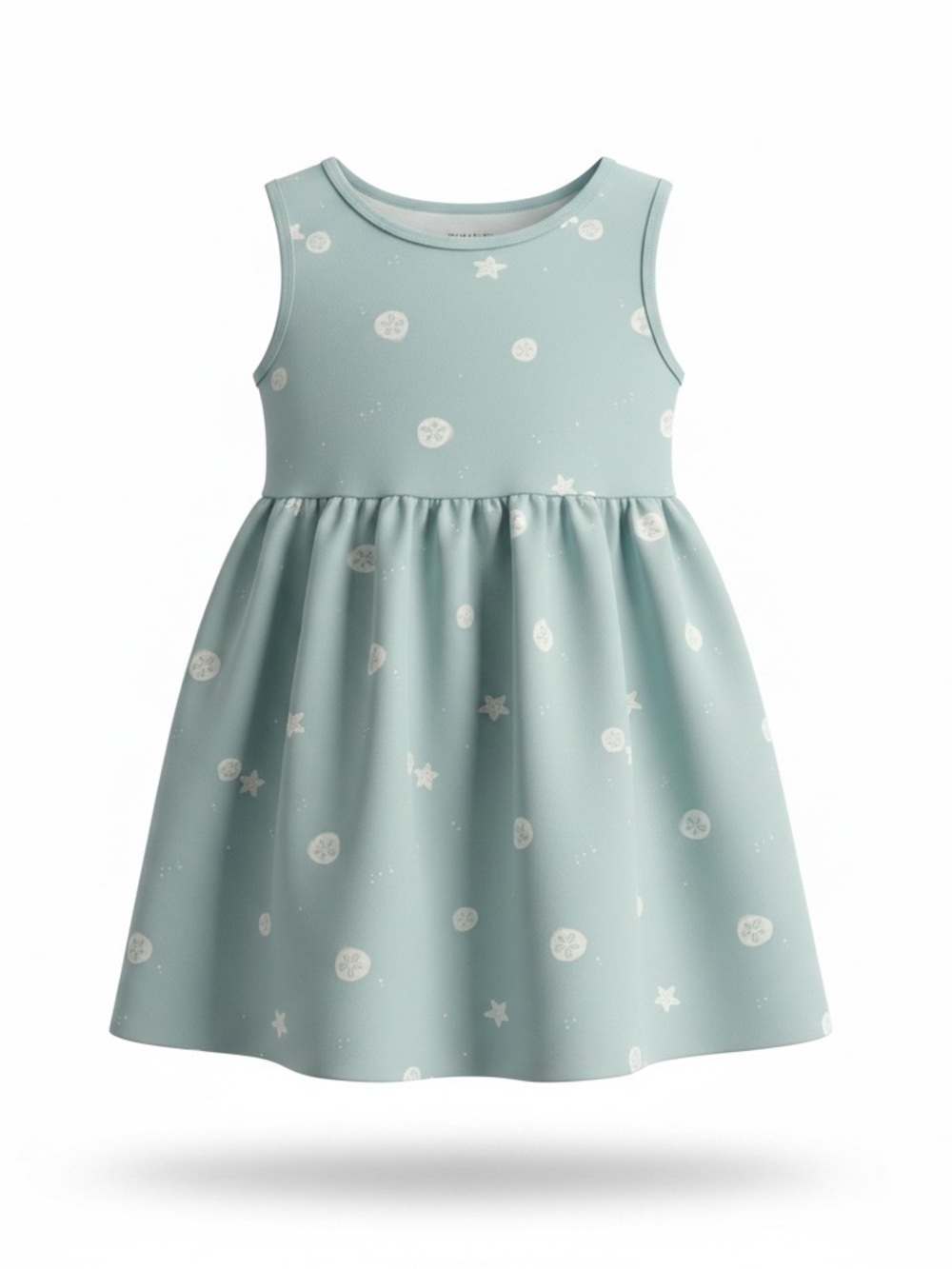 Carter's Light Aqua Star & Sand Dollar Print Sleeveless Dress